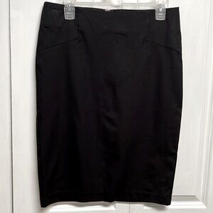 Sears Simply Styled Black Bi Stretch Pencil Skirt Size 4 NWT